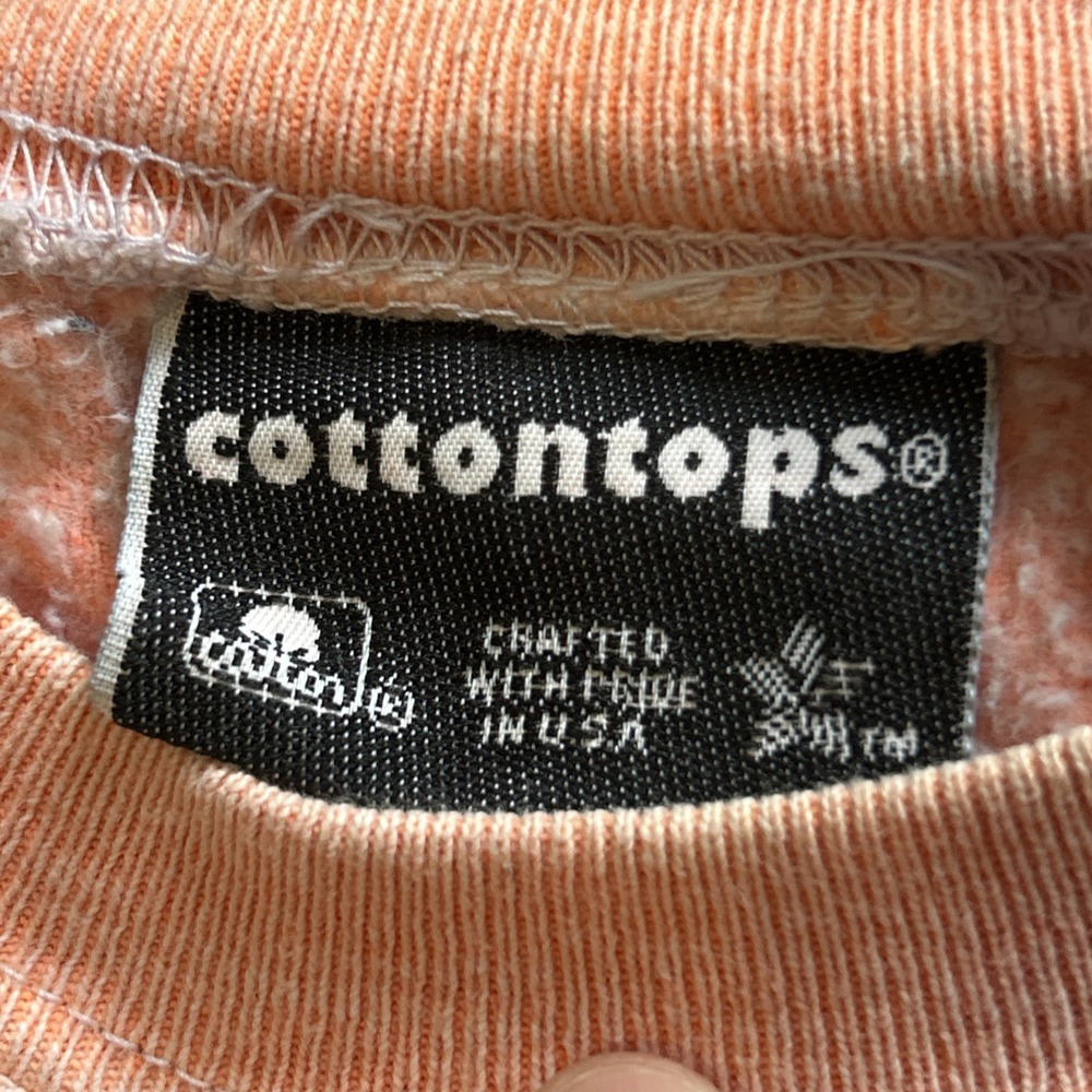 Vintage Cottontops Pullover Crew Neck Sweatshirt Siesta Key large Orange USA - Picture 5 of 10